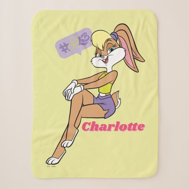 Lola Sitting Sherpa Blanket (Front)