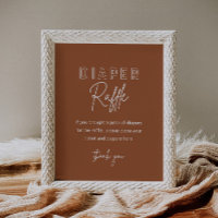 LOLA Terracotta Diaper Raffle Baby Shower Game