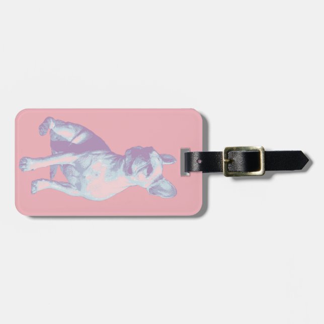 Lola the French Bulldog Luggage Tag (Front Horizontal)