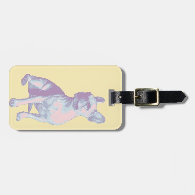 Lola the French Bulldog Luggage Tag (Front Horizontal)