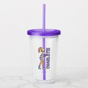 Lola TUNE SQUAD™ Varsity Heart Acrylic Tumbler
