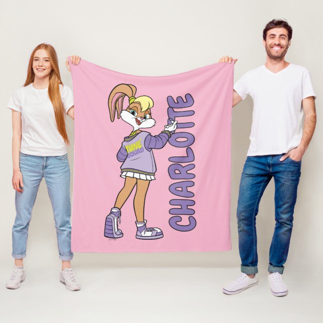 Lola TUNE SQUAD™ Varsity Heart Fleece Blanket (In Situ)