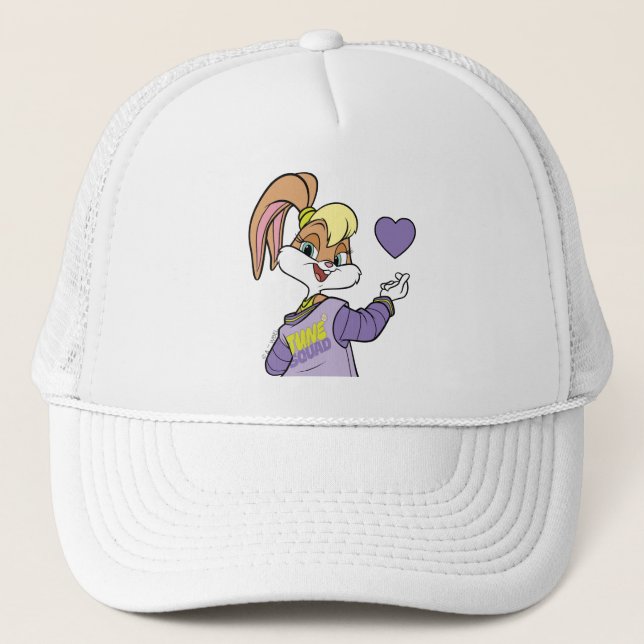 Lola TUNE SQUAD™ Varsity Heart Trucker Hat (Front)