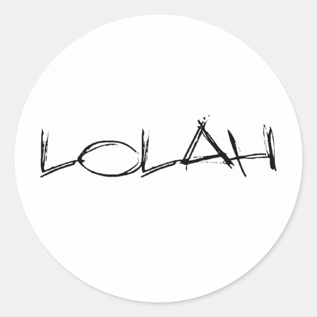 lolah pasties classic round sticker (Front)