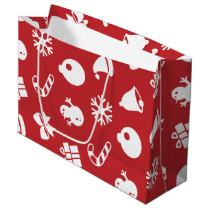 Lolailo 12 Merry Christmas/Feliz Navidad Large Gift Bag