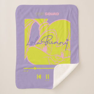 Lola's Music Player Sherpa Blanket