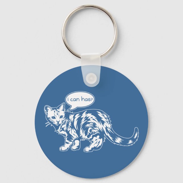 lolcat - i can has? keychain (Front)