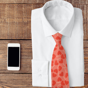Lolipop Sucker Hearts Personalizable Tie