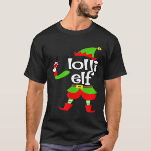 Lolli Elf Wine Lover Christmas Xmas Filipino Grand T-Shirt