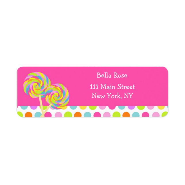 Lollipop Address Labels (Front)