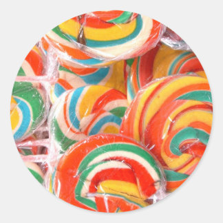 lollipop art vo1 classic round sticker