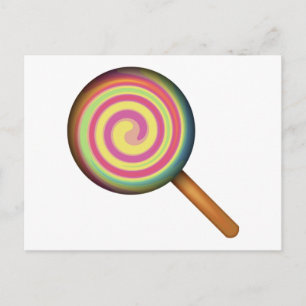 Lollipop Candy - Emoji Postcard