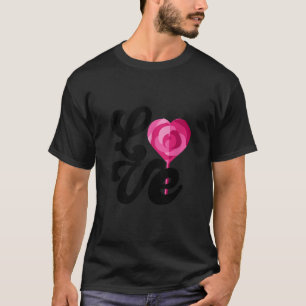 Lollipop Candy Heart Valentines Day Retro Trendy W T-Shirt