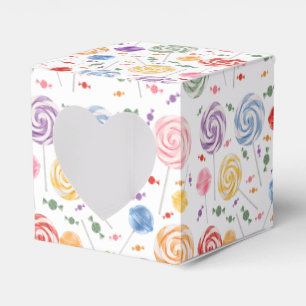 Lollipop Candy Pattern Colourful Favor Box