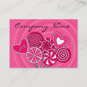 Lollipop Candy Shop Bakery Business Card
