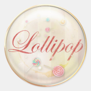 Lollipop Classic Round Sticker