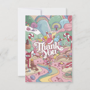 Lollipop délicieux carte de remerciements Candylan
