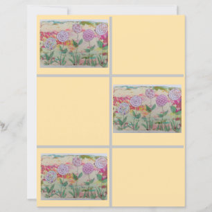 Lollipop Flowers Scrapbook Paper