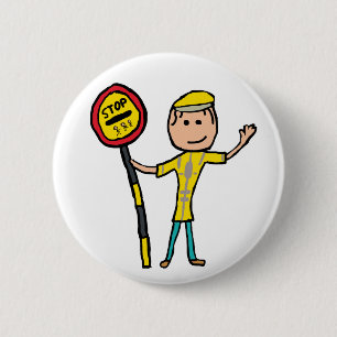 Lollipop Lady 2 Inch Round Button