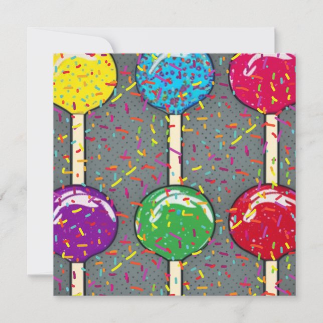Lollipop Love Holiday Card (Front)