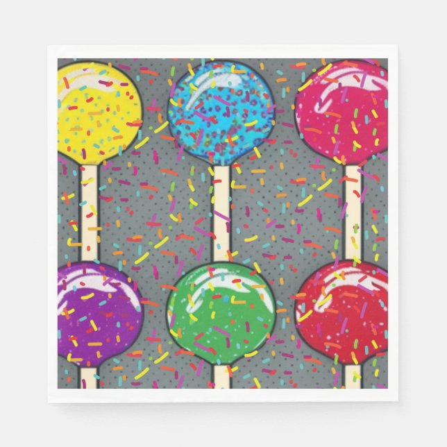Lollipop Love Napkin (Front)