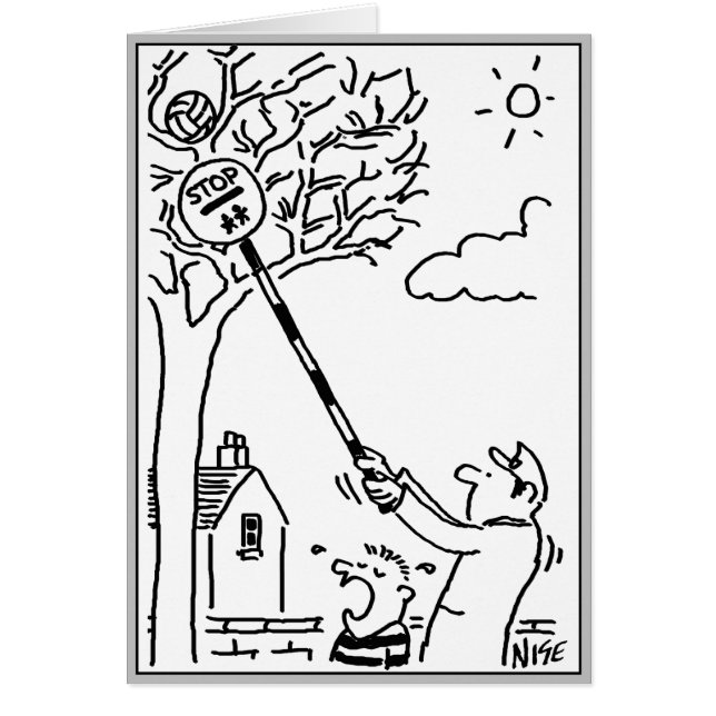 Lollipop Man aide à obtenir une balle d'un arbre (Devant)