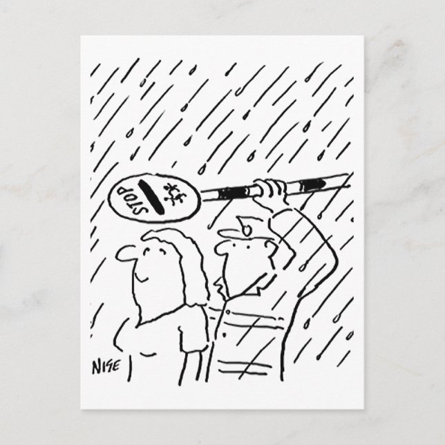 Lollipop Man is Chivalrous Postcard (Front)