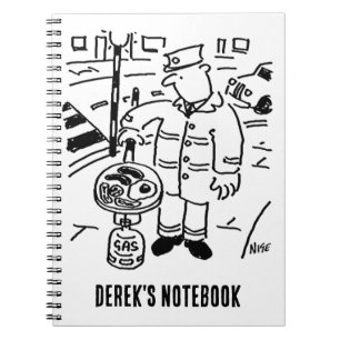 Lollipop Man is Cooking his Breakfast Notebook