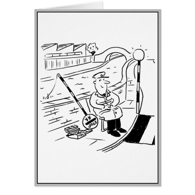 Lollipop Man is Fishing with his Lollipop (Front)