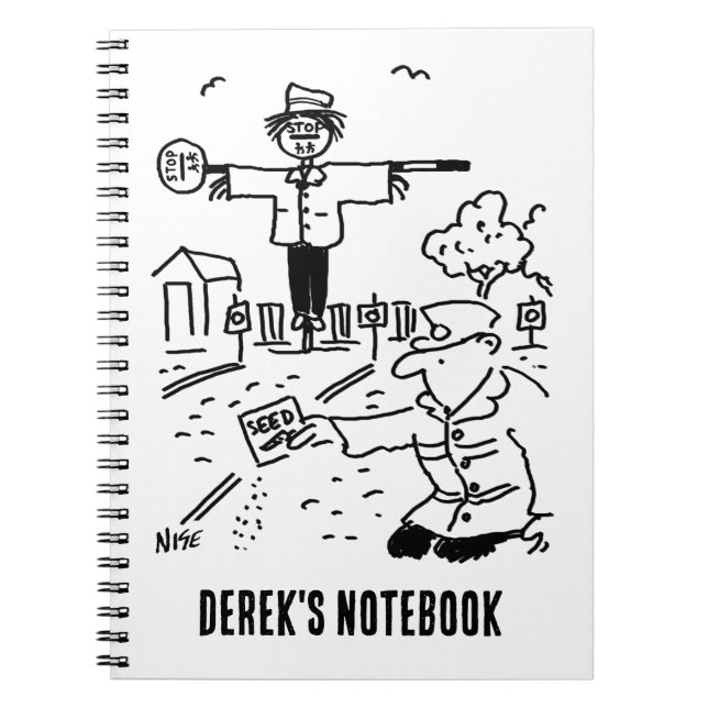 Lollipop Man is Gardening Notebook (Front)