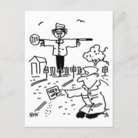 Lollipop Man is Gardening