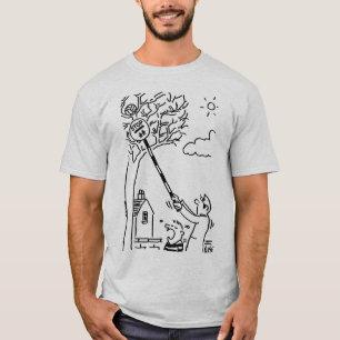 Lollipop Man is Retrieving a Ball from a Tree T-Shirt