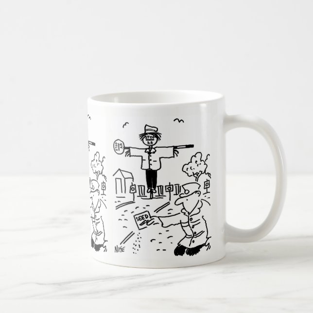 Lollipop Man Uses Lollipops to make Scarecrow Coffee Mug (Right)