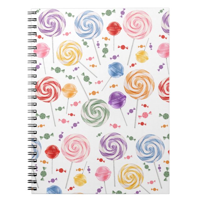 Lollipop Motif Carnet coloré (Devant)