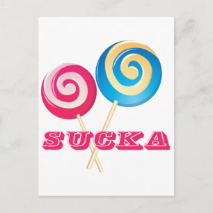 Lollipop Sucka Postcard