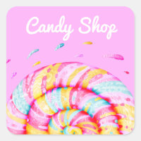 Lollipop Sweet Candy Shop Illustration Homemade