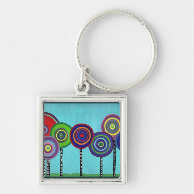 Lollipop Trees Keychain (Front)