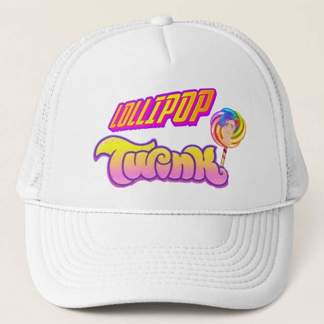 Lollipop Twink  LGBTQ+ Gay Pride Twink Hat (Front)