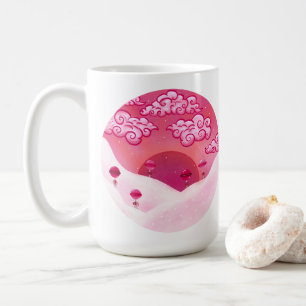 Lollipops and pretty clouds coffee mug