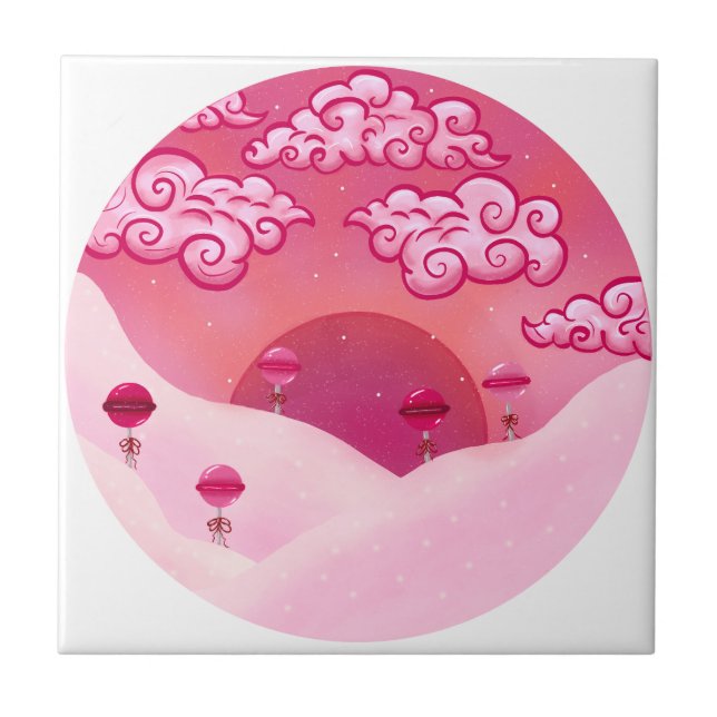 Lollipops and pretty clouds tile (Front)