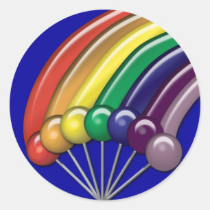 Lollipops and Rainbows Customizable Stickers