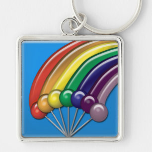 Lollipops and Rainbows Keychain