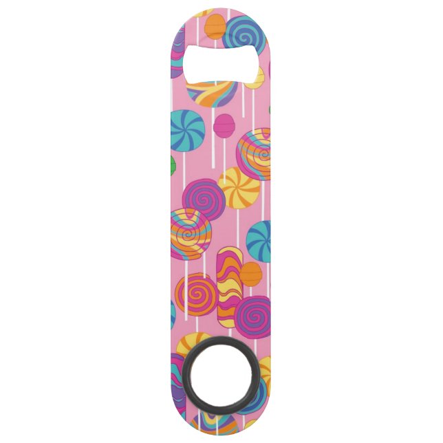 Lollipops Candy Pattern Speed Bottle Opener (Front)