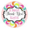 Lollipops Sweet Thank You Stickers