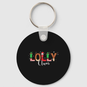 Lolly Claus Christmas Matching Shirts For Family G Keychain