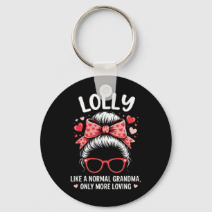 Lolly Valentine Quote For Loving Grandma With Cute Keychain