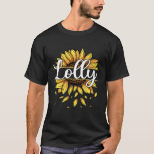Lolly With Yellow Sunflower Floral Graphic Mothers T-Shirt
