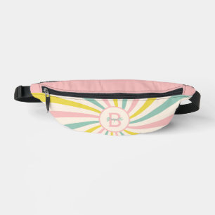 'Lollypop Vibes', retro pastel swirl  Fanny Pack