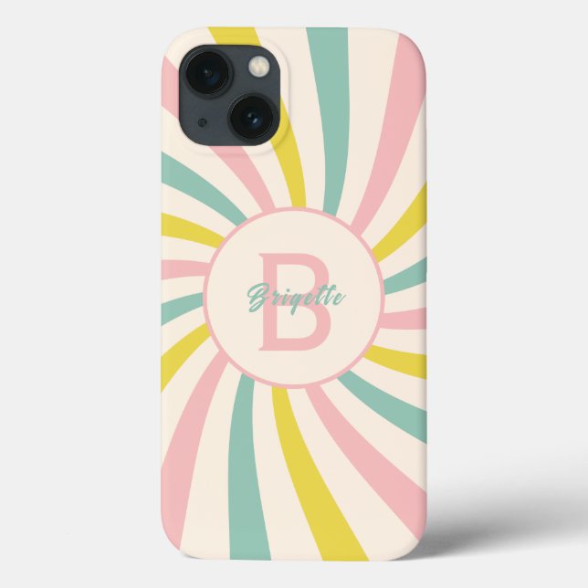 'Lollypop Vibes', retro personalized Case-Mate iPhone Case (Back)