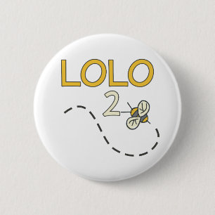 Lolo 2 Bee Inch Round Button